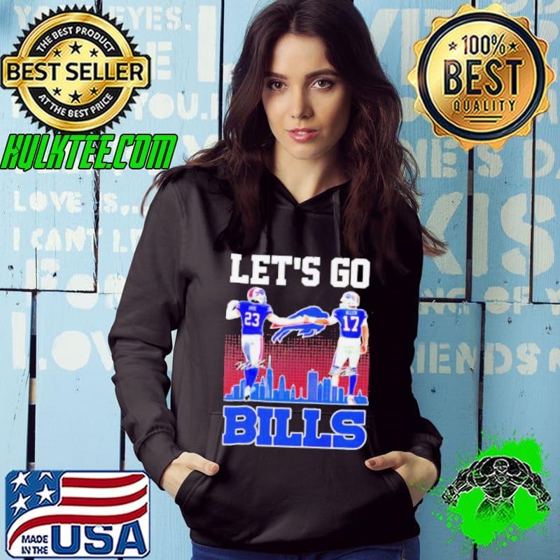 Hyde and Allen Buffalo Bills football city skyline signatures Hoodie