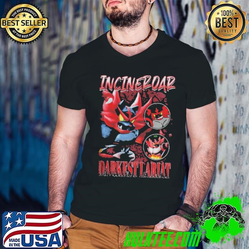 Incineroar Darkest Lariat Fire Wrestler Smash Bros Vintage shirt