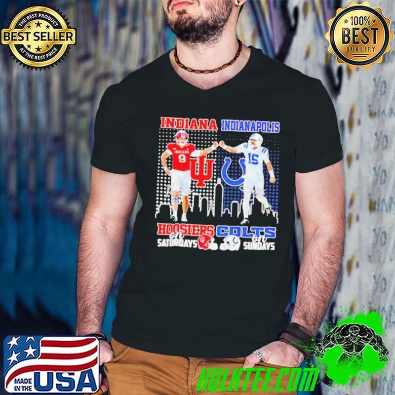 Indiana Hoosiers Kanaan Carlyle Saturdays x Indianapolis Colts Joe Flacco Sundays shirt