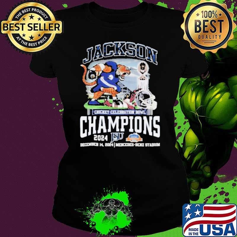 Jackson State Tigers Football Fan 2024 Cricket Celebration Bowl Champions Shirt