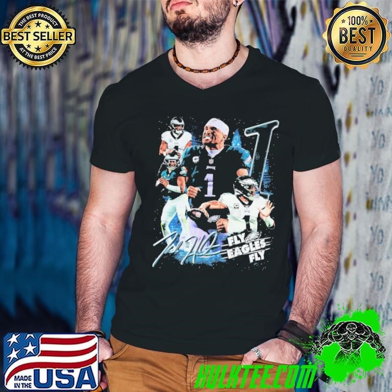 Jalen Hurts American professional football quarterback Philadelphia Retro Bootleg Guys V Neck
