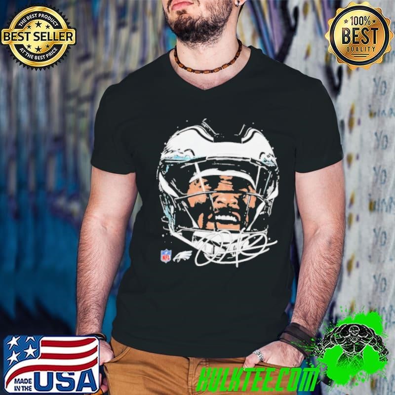 Jalen Hurts Philadelphia Eagles NFL football big face signature graphic shirt