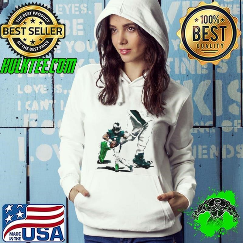 Jalen Hurts Philadelphia Eagles art football Hoodie