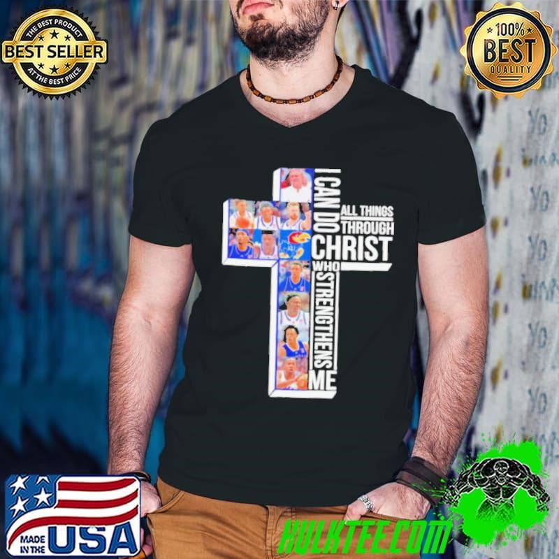Jayhawk Kansas I can do all things through Christ shirt