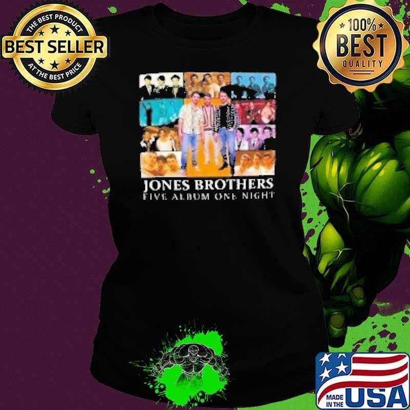 Jonas Brothers Graphic Shirt Tour Five Album One Night Concert 2024 Ladies tee