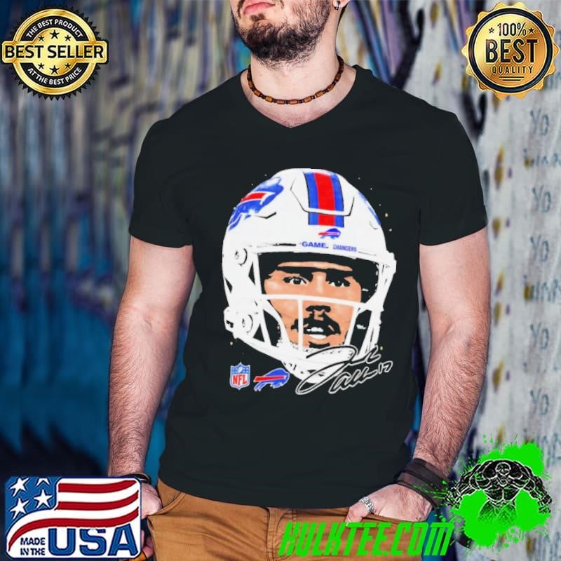 Josh Allen Buffalo Bills NFL football big face signature graphic shirt