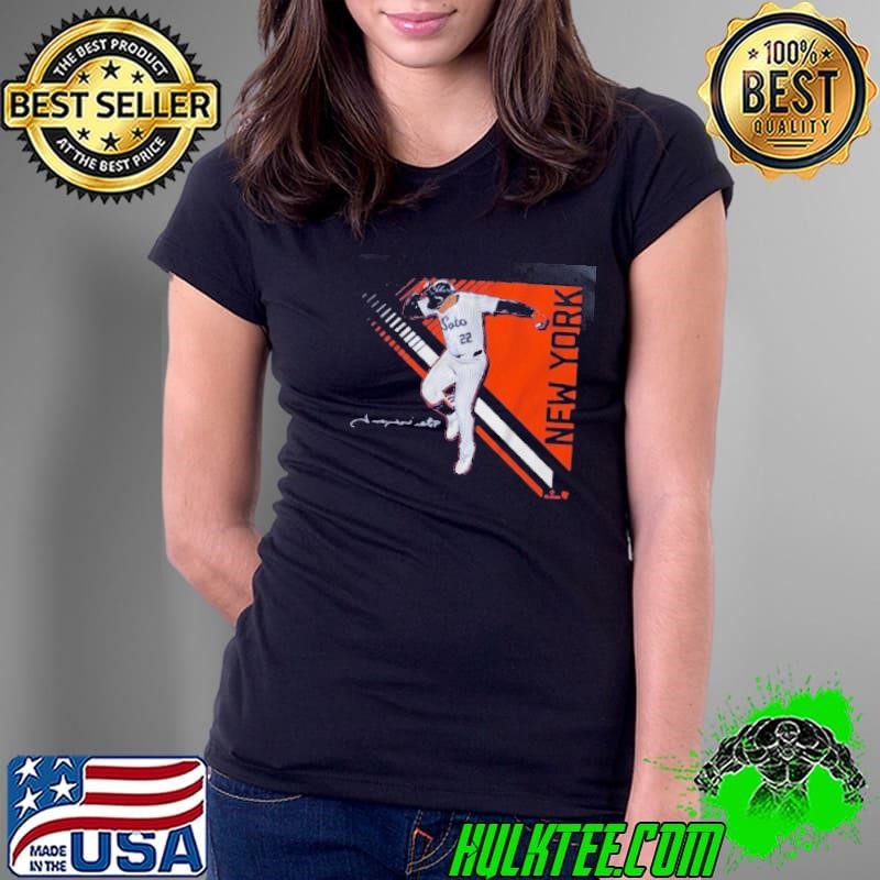 Juan Soto Queens Superstar Pose 2.0 New York Mets MLB Signature Ladies Tee