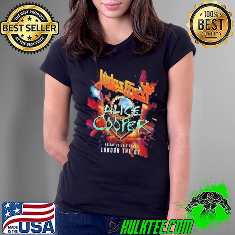 Judas Priest And Alice Cooper On Jul 25th 2025 At The O2 London T Ladies Tee