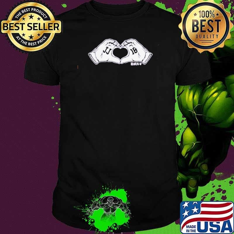 Justin Jefferson heart hands shirt