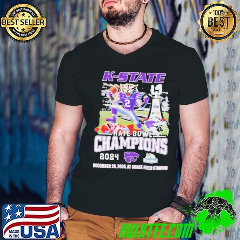K State Wildcats Rate Bowl Champions 2024 Mascot Shirt