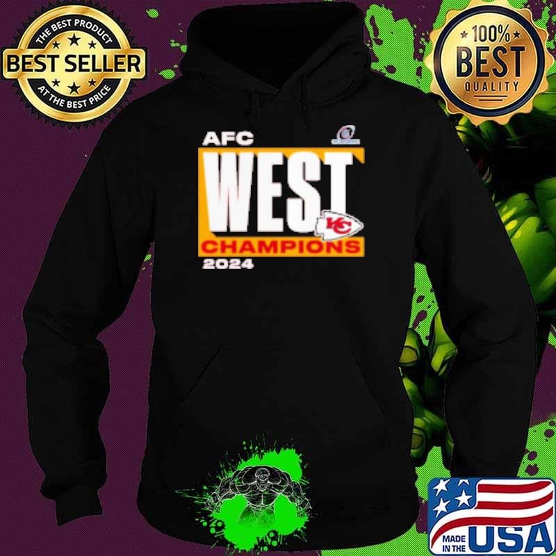 Kansas City Chiefs 2024 AFC West Division Champions Conquer Hoodie