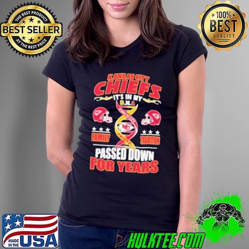 Kansas City Chiefs It’s In My DNA Family Tradition Passed Down For Years Ladies Tee