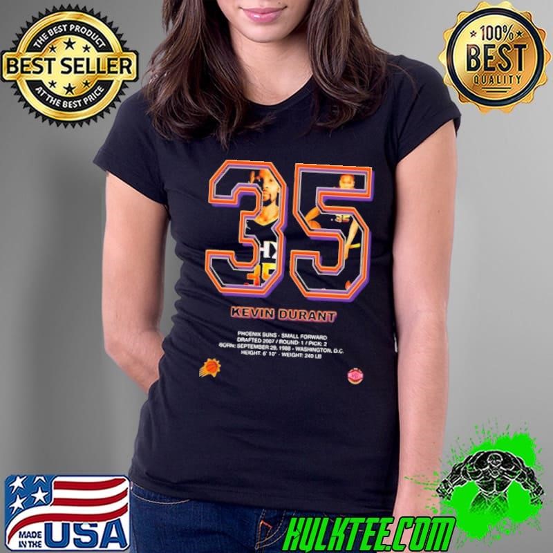 Kevin Durant Number 3510 Phoenix Suns Small Forward Ladies Tee
