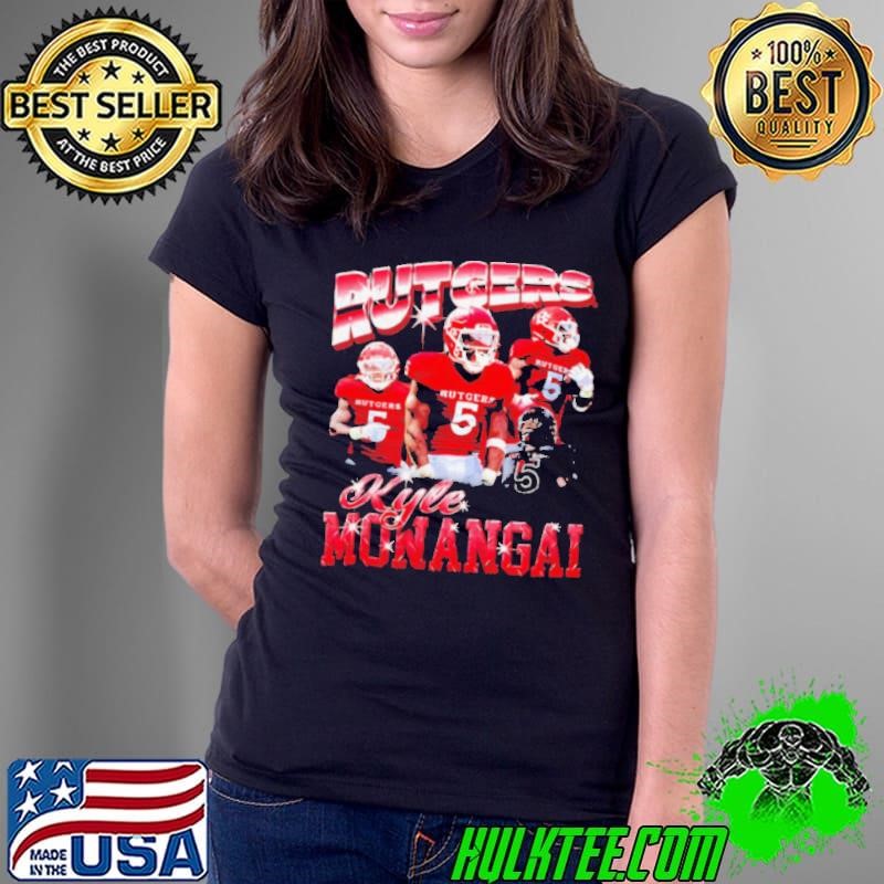 Kyle Monangai Rutgers Scarlet Knights vintage Ladies Tee