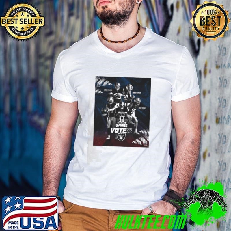 Las Vegas Raiders 2025 Pro Bowl Games Roster Bowers Carlson Crosby Spillane Cole Poster shirt