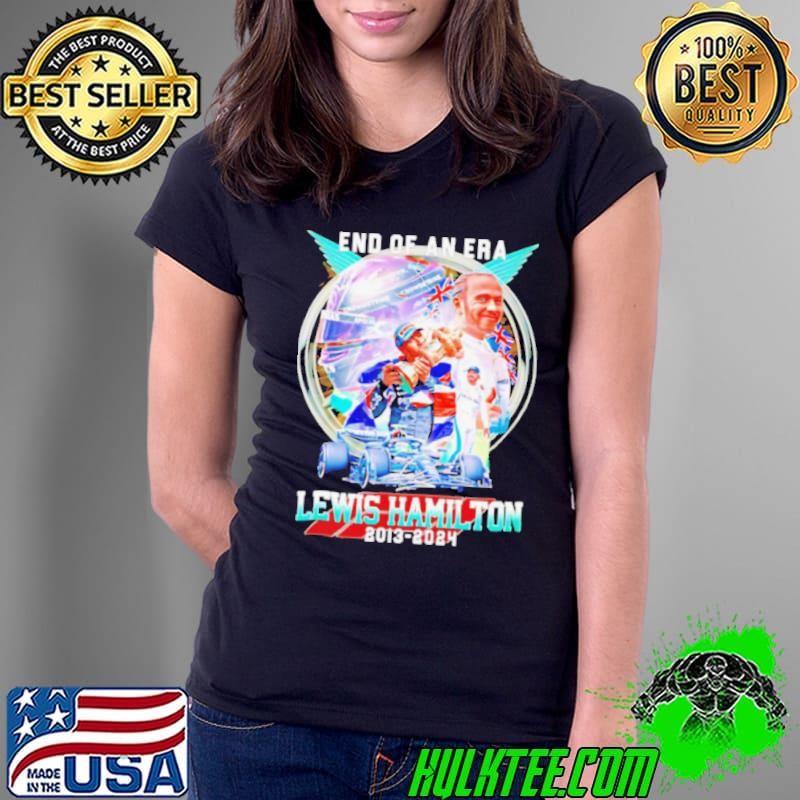 Lewis Hamilton 2013 2024 End Of An Era Ferrari Formula signature Ladies Tee