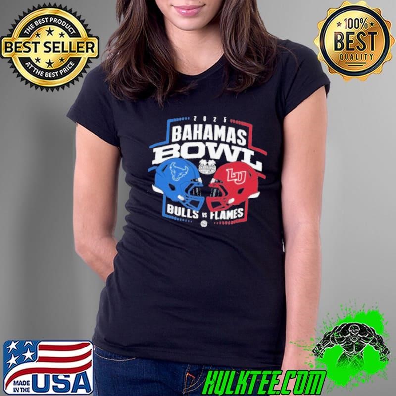 Liberty Flames Vs Buffalo Bulls 2025 Bahamas Bowl Dueling Healmet Shirt