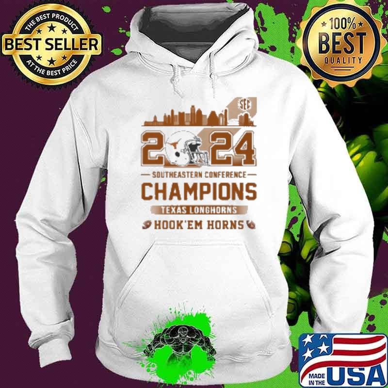 Longhorns Southeastern Conference Champions 2024 Hook' Em Horns Shirt
