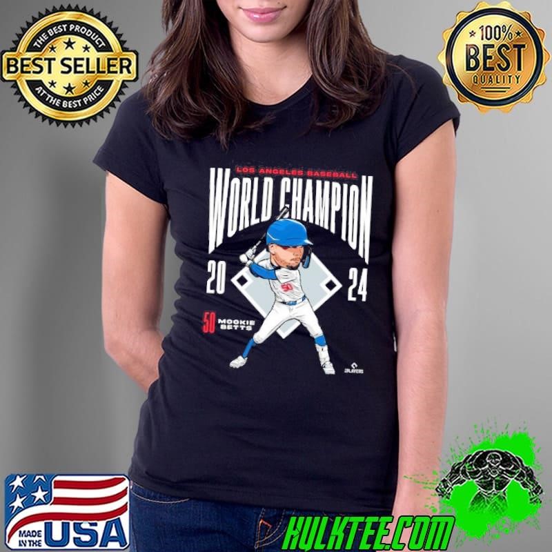 Los Angeles 24 World Champion Mookie Betts Mlbws24Mb Ladies Tee