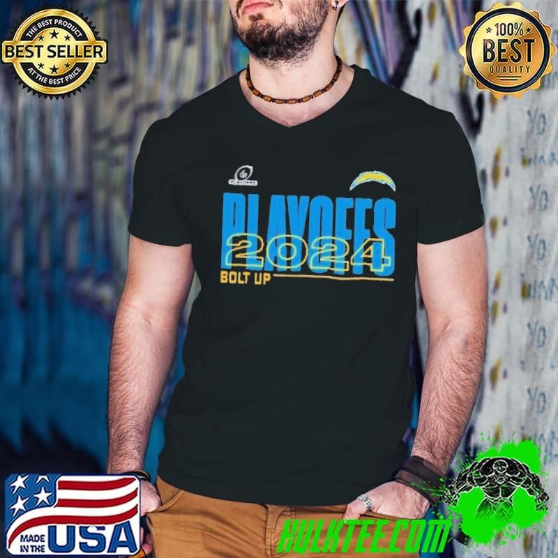 Los Angeles Chargers Bolt Up 2024 NFL Playoffs Shirt