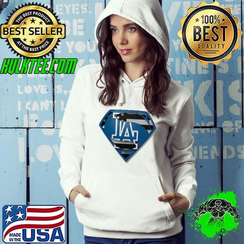 Los Angeles Dodgers Superman American Flag The 4th Of July T Shirt Shirt