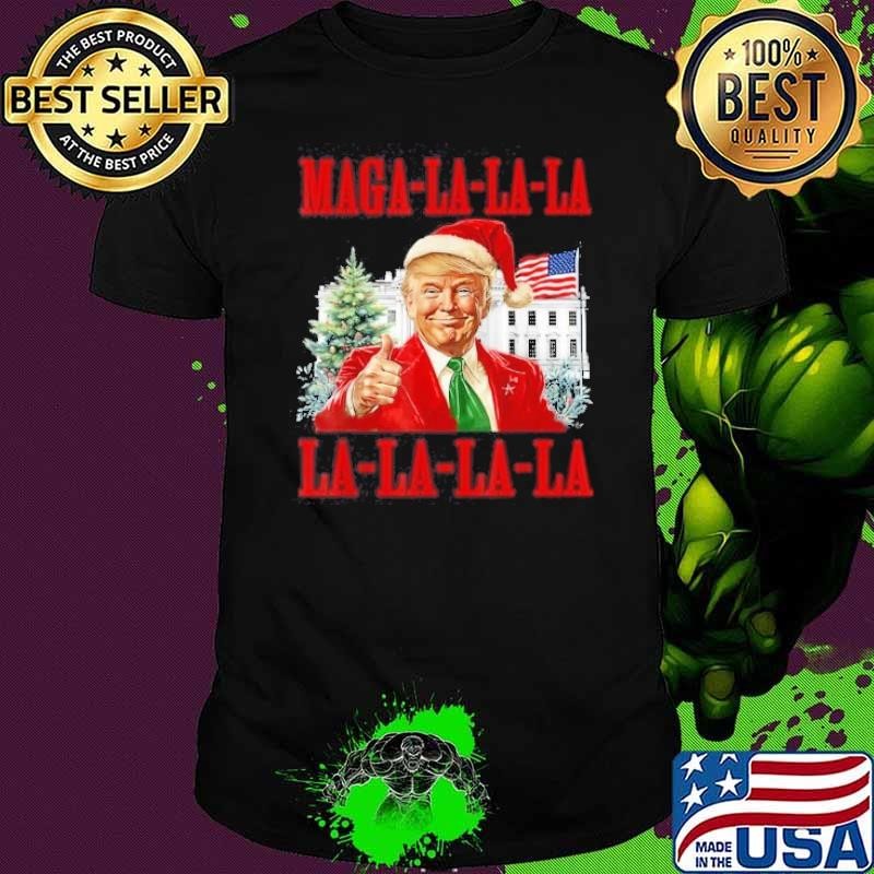 Maga La La La Donald Trump Potus 47 Ugly Christmas Sweater Shirt