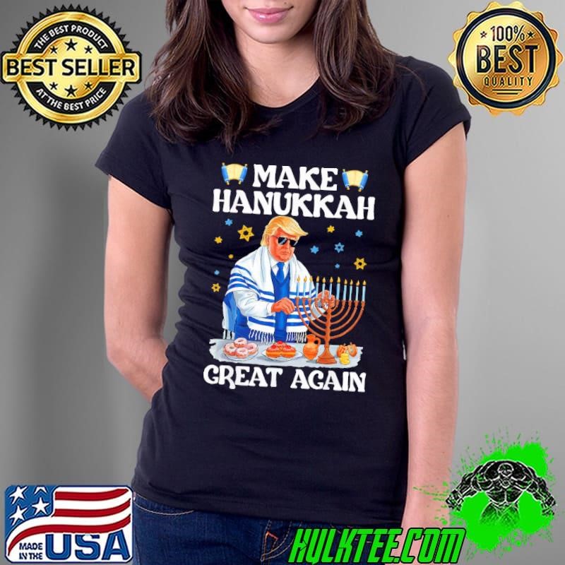 Make Hanukkah Great Again Trump Jewish Ugly Chanukah T-Shirt