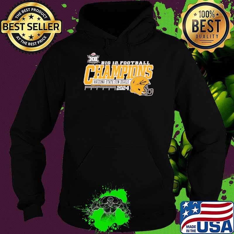 Maroon Arizona State Sun Devils 2024 Big 12 Football Conference Champions Hoodie