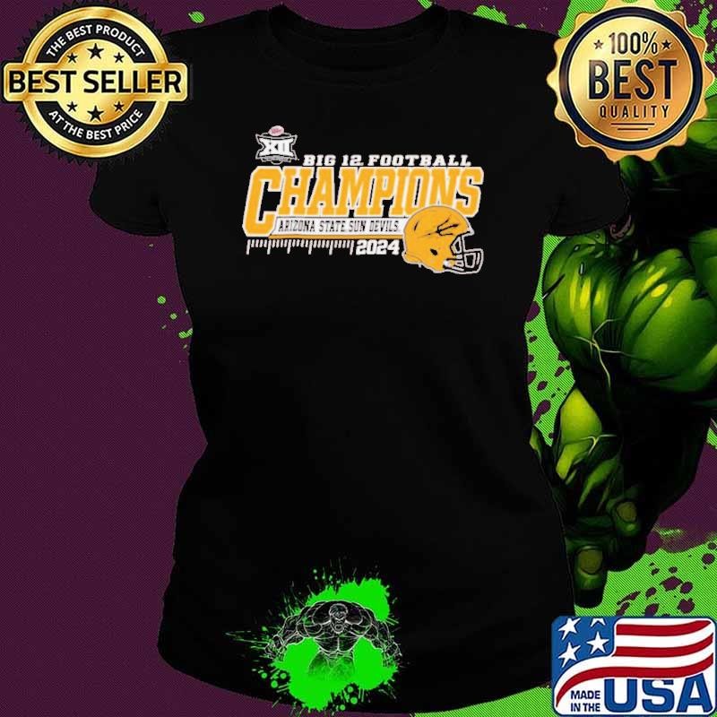 Maroon Arizona State Sun Devils 2024 Big 12 Football Conference Champions Ladies tee