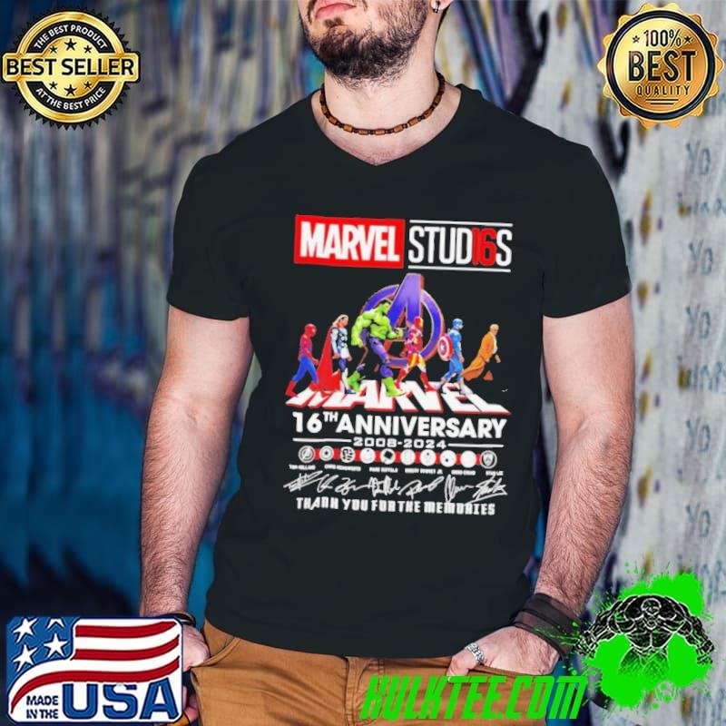 Marvel Studios 16th Anniversary 2008 2024 thank you for the memories shirt