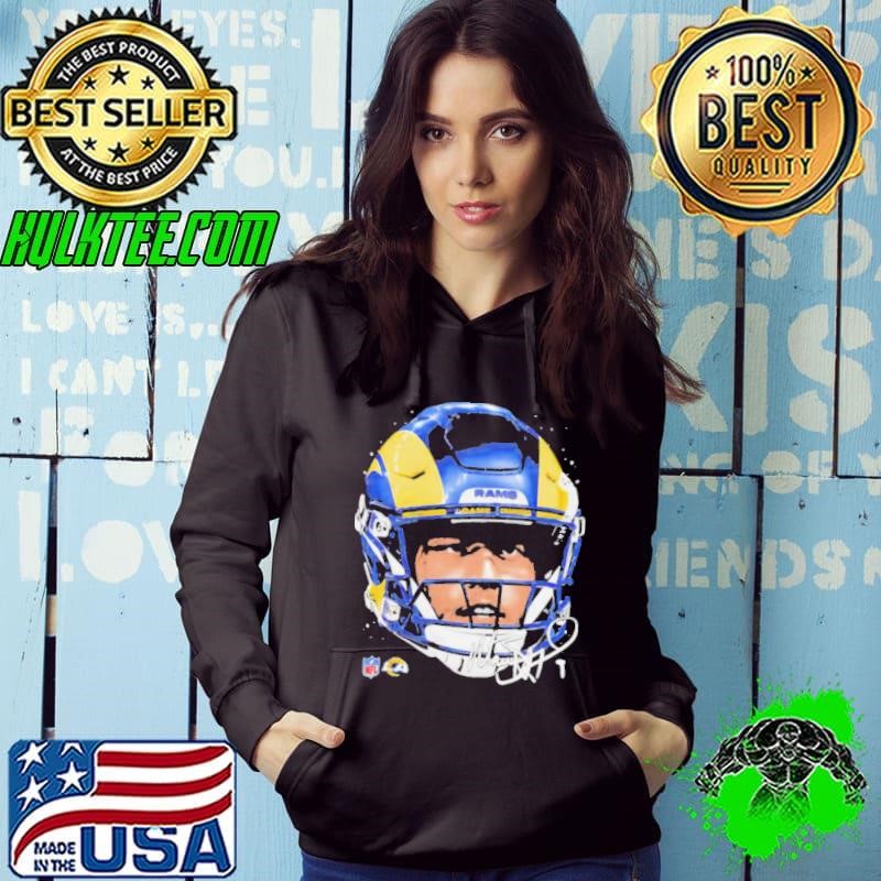 Matthew Stafford Los Angeles Rams NFL football big face signature graphic shirt