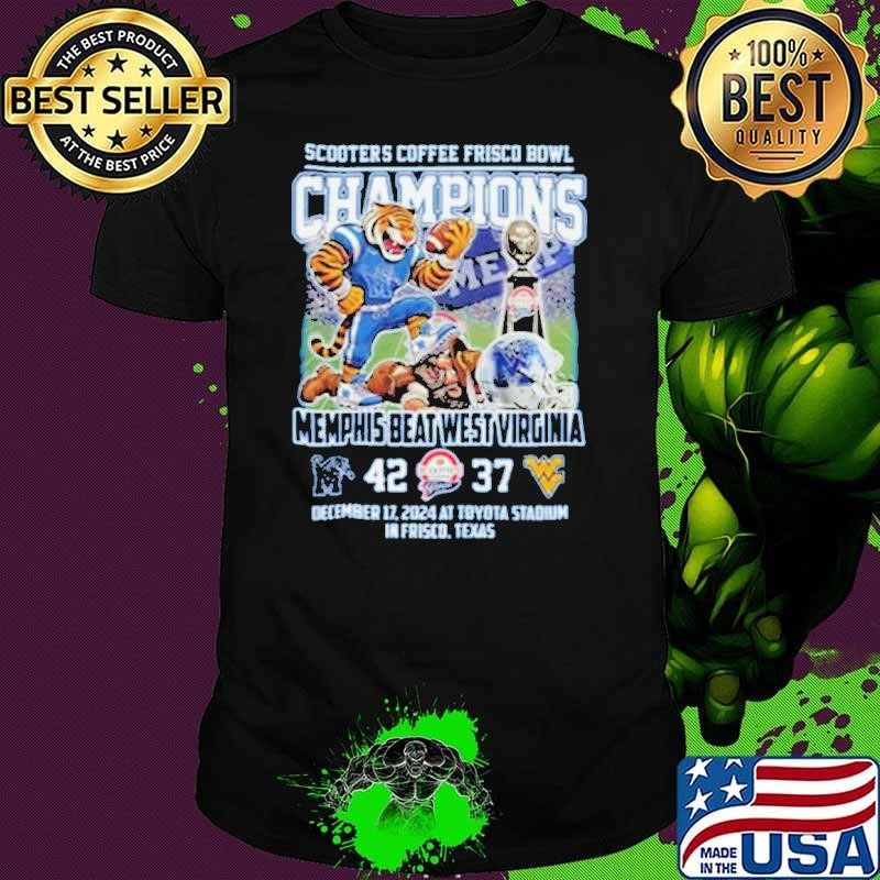 Memphis Tigers Beat West Virginia 2024 Frisco Bowl Champs Shirt