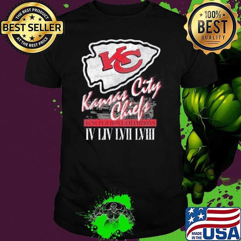 Mens Brittany Mahomes X Kansas City Chiefs Nfl 4X Champions Foco Premium Shirt