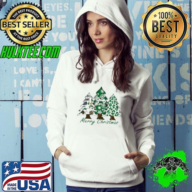 Merry Christmas Notre Dame Fighting Irish football Christmas tree Hoodie