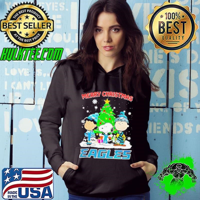 Merry Christmas Philadelphia Eagles X Peanuts characters 2024 Hoodie