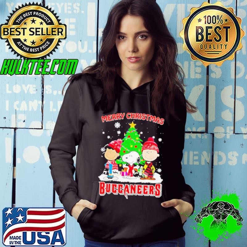 Merry Christmas Tampa Bay Buccaneers X Peanuts characters 2024 shirt