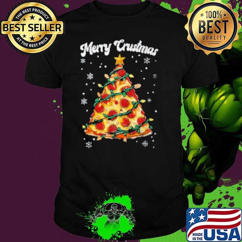 Merry Crustmas Pizza Christmas Tree Xmas Unisex