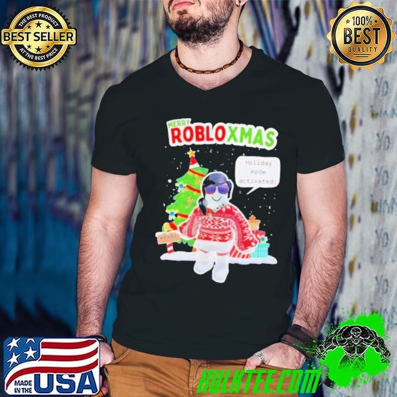 Merry robloxmas holiday mode activated xmas Guys V Neck