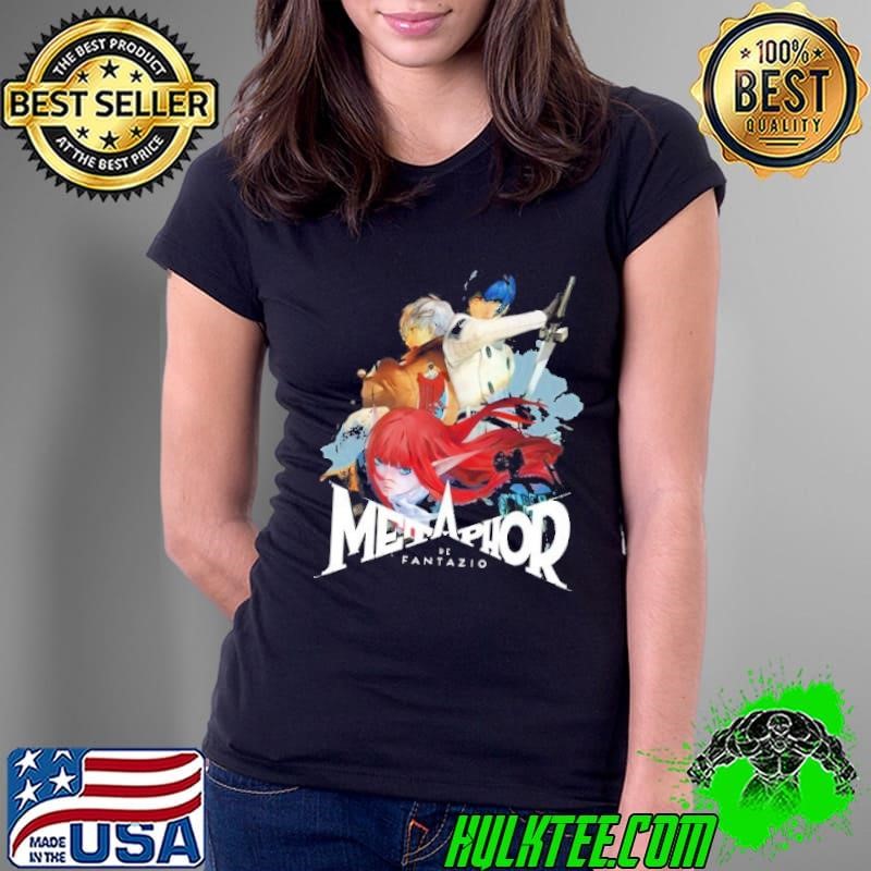 Metaphor Refantazio Key Art Trio White Logo Atlus Shirt
