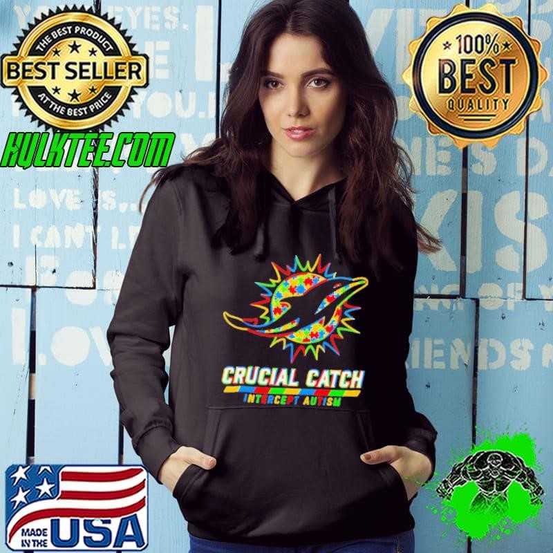 Miami Dolphins crucial catch intercept autism Hoodie
