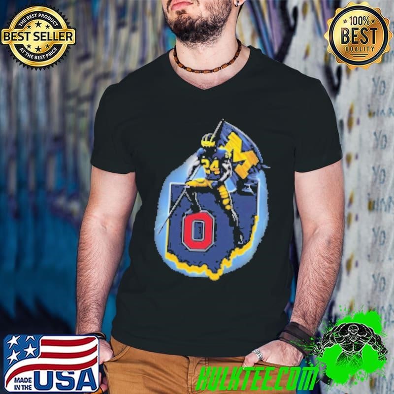Michigan Plant The Flag Mich again 4 In A Row Our Bichigan Hail To The Victors Maps Shirt