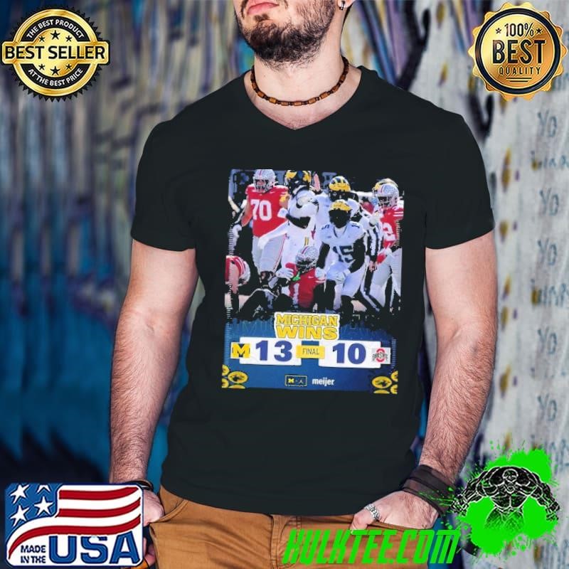 Michigan Wins 13-10 Ohio State Buckeyes 2024 Guys V Neck