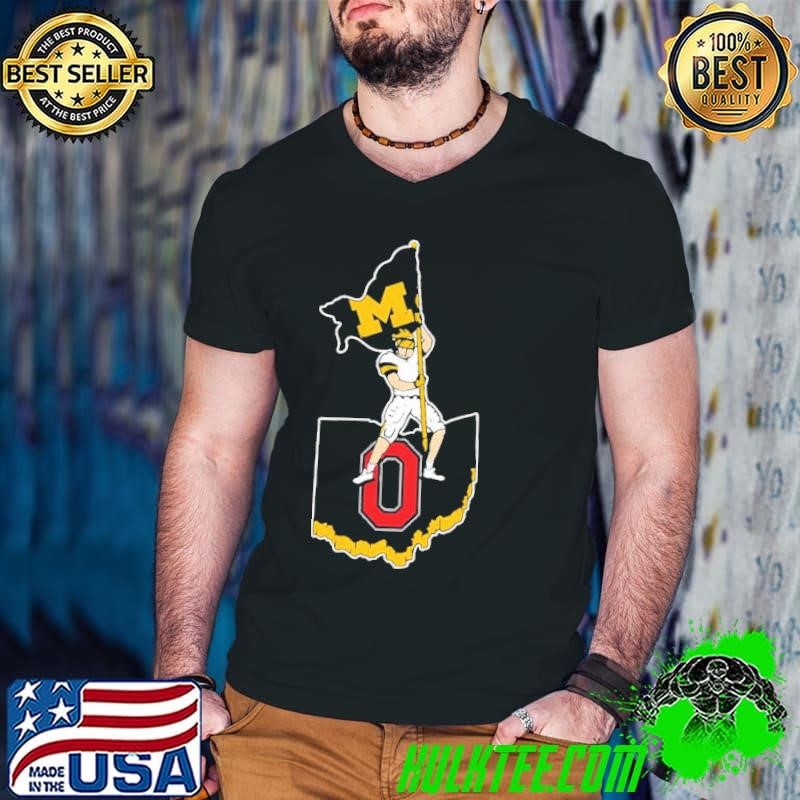 Michigan Wolverines Flag Plant Ohio State Buckeyes NCAA shirt
