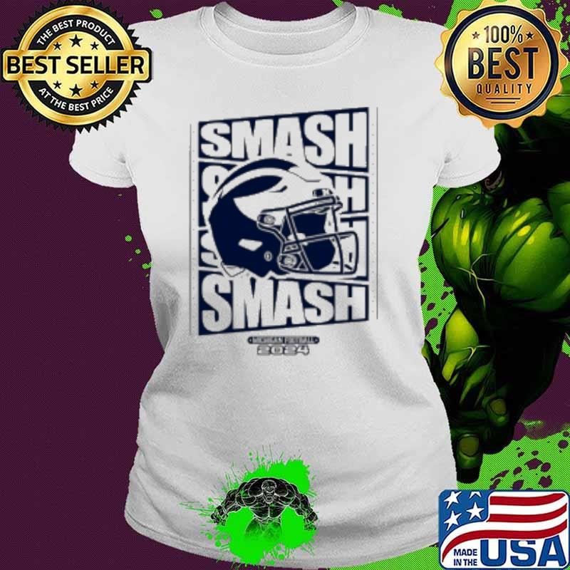 Michigan Wolverines Football Smash 2024 helmet Shirt