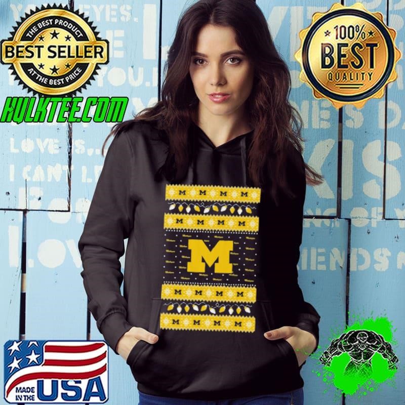 Michigan Wolverines Holiday Lights Shirt