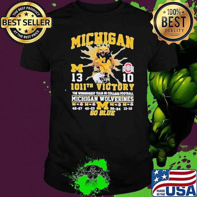 Michigan Wolverines Mascot 1011th Victory Beat Ohio State Buckeyes 2024 Shirt