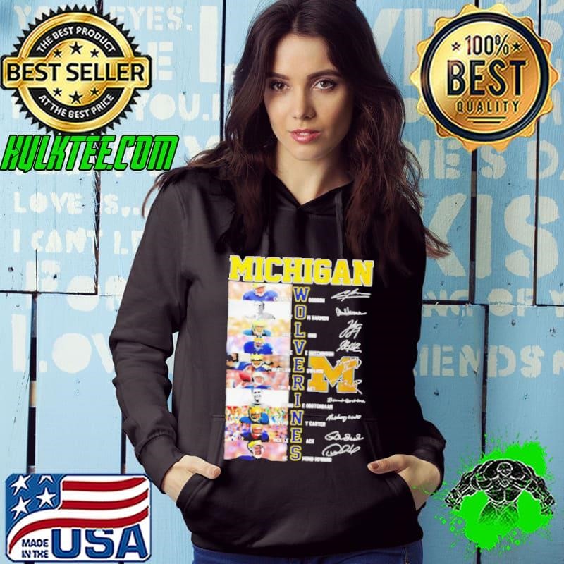 Michigan Wolverines name and signature player Hoodie