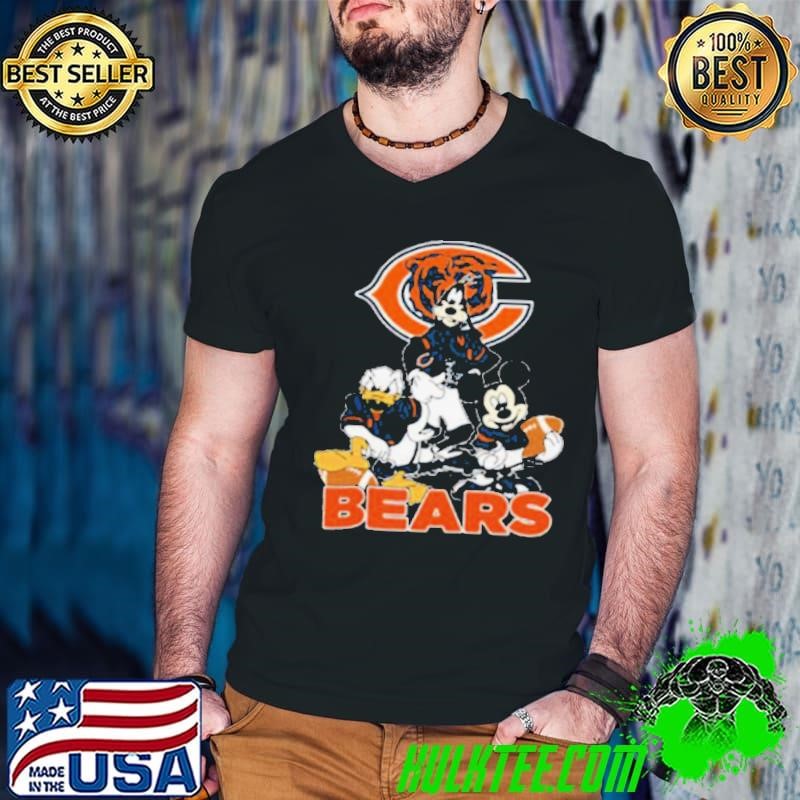 Mickey Friends Chicago Bears Tee Disney Inspired Game Day Football NFL Shirt