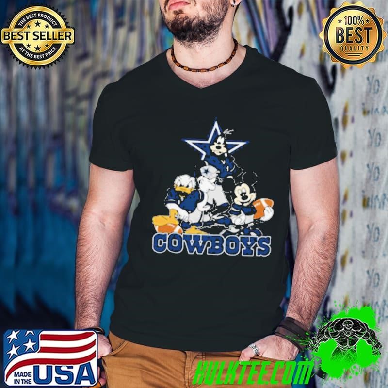 Mickey Friends Dallas Cowboys Tee Disney Inspired Game Day Football NFL Shirt