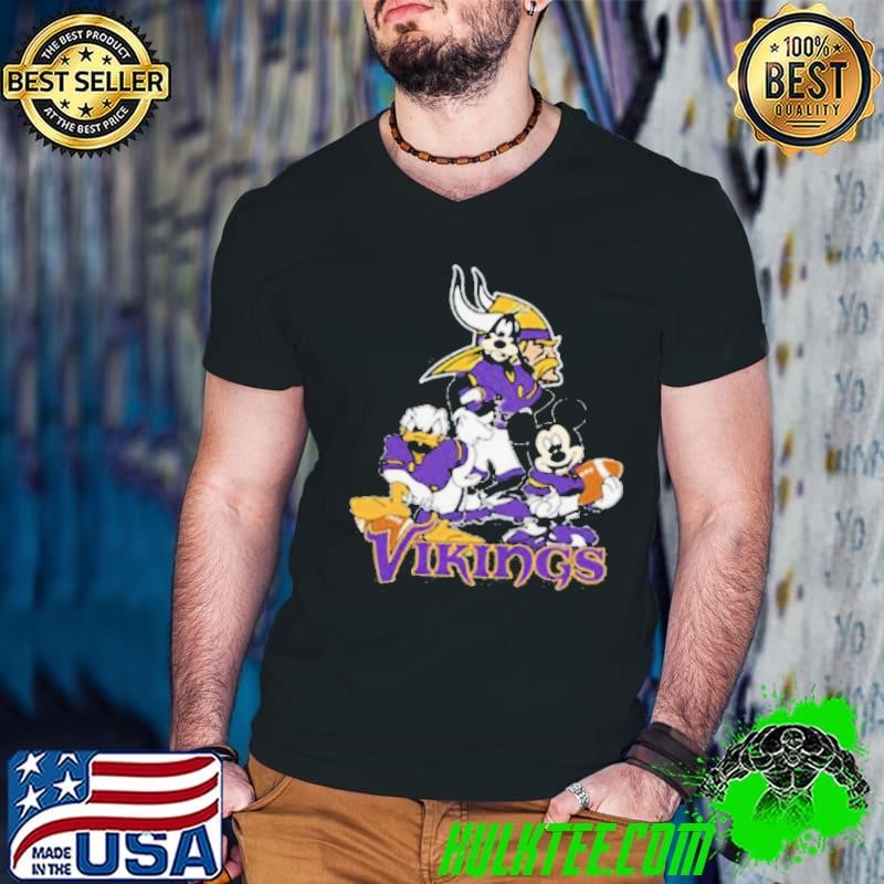 Mickey Friends Minnesota Vikings Tee Disney Inspired Game Day Football NFL Shirt